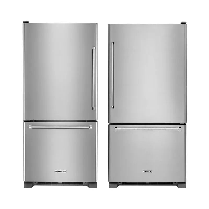 Pareja de Neveras Marca KitchenAid Bottom Mount 524 Litros en Acero Inoxidable | KRBL109ESS-KRBR