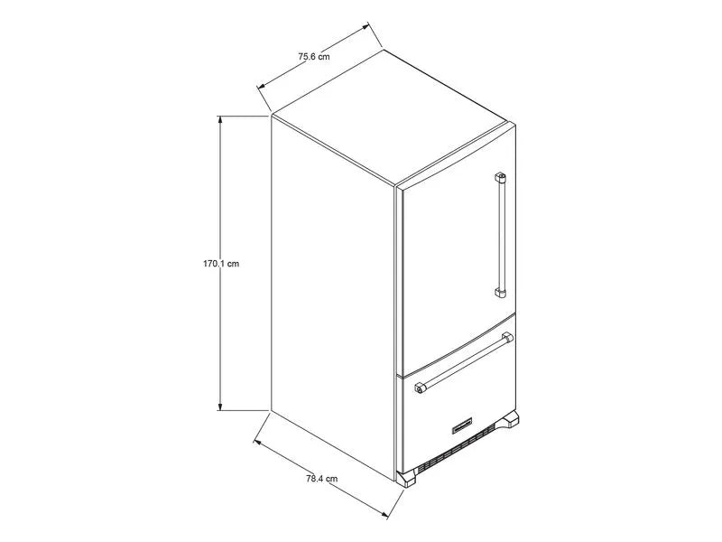 Pareja de Neveras Marca KitchenAid Bottom Mount 524 Litros en Acero Inoxidable | KRBL109ESS-KRBR