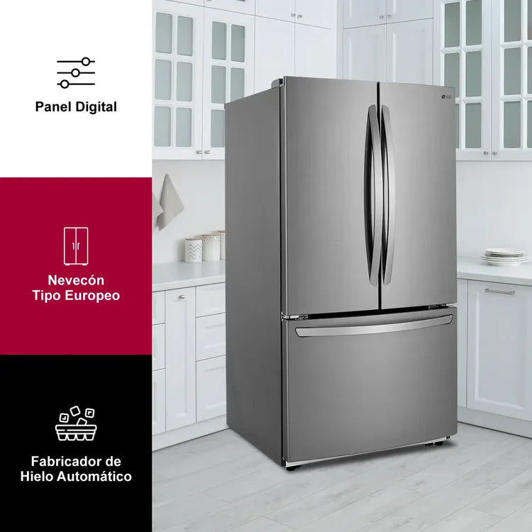 Nevecon LG Tipo Europeo 816 Litros | Color Gris | SKU: GM78BGP