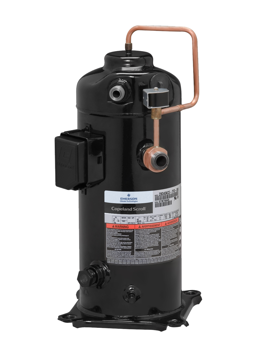 Compresor Copeland Scroll Digital ZBD45KQE-TF5-558