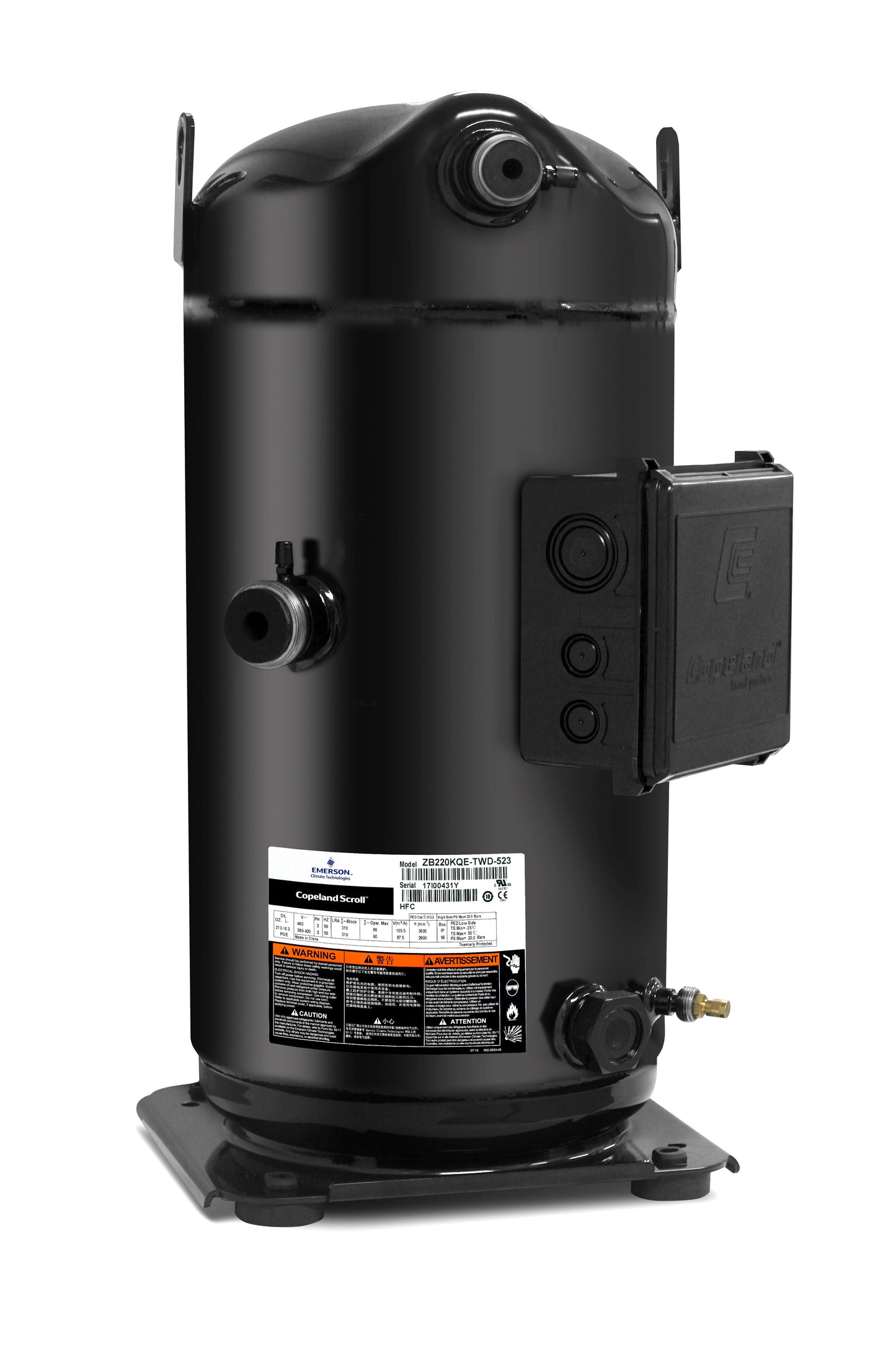 Compresor Copeland Scroll ZB38KQE-TF5-558