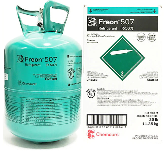 GAS REFRIGERANTE R507 x 25LB | MARCA CHEMOURS™ | REFERENCIA INTERNA: 1005515